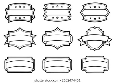 Nameplate Line Art Simple Artwork for Custom Design Ideas 