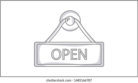 Line Drawing Open Door Stock Vectors Images Vector Art Shutterstock