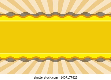 Nameplate, price tag, radial design, copy space, message space, title space