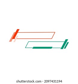 nameplate shape illustration or template design