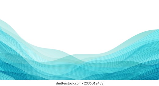 Nami Blue Japanese Pattern Background
