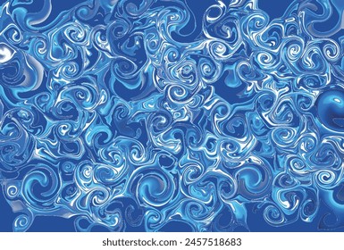 Nami Blau Japanisches Muster Whirlpool Hintergrund