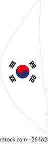 Mapa da Ilha Nami da Coreia do Sul