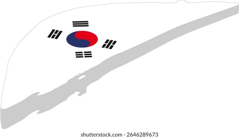Mapa da Ilha Nami da Coreia do Sul