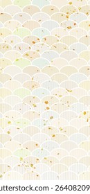 Nami Japanese Pattern Gold Pattern Background