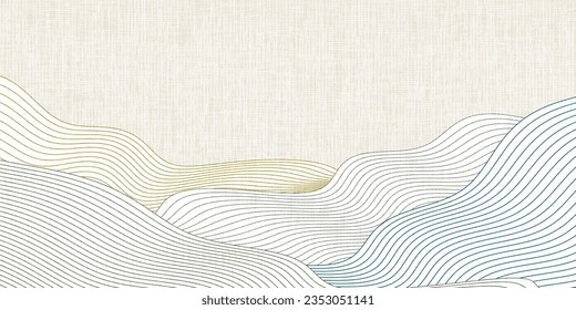 Nami Japanese Pattern Nengajo Background