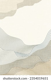 Nami Japanese Pattern Nengajo Background