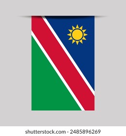 Namibia Banner Flag Vector Illustration
