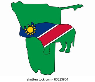 Namibia black rhino
