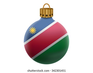 namibia christmas ball isolated