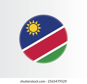 Namibia country flag concept with grunge design suitable for a logo icon design	