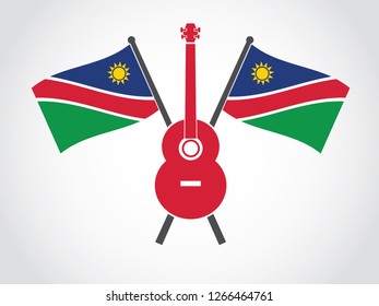 Namibia Emblem Music Guitar