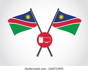 Namibia Emblem Personal Computer