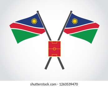 Namibia Emblem Soccer Match