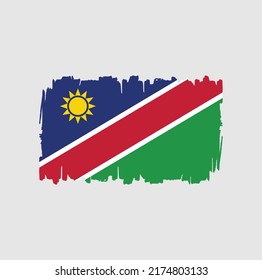 Namibia Flag Brush. National Flag