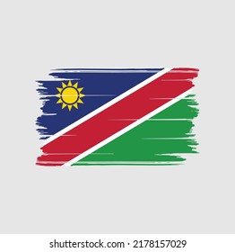 Namibia Flag Brush. National Flag
