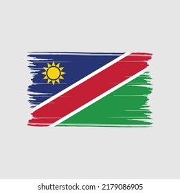 Namibia Flag Brush. National Flag