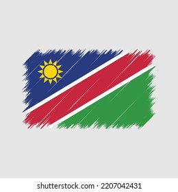 Pincel de bandera de Namibia con pinzas