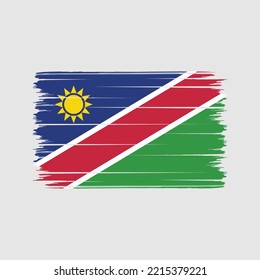 Pincel de bandera de Namibia con pinzas