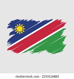 Namibia Flag Brush Vector Illustration