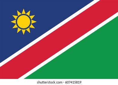 Namibia Flag page symbol for your web site design Namibia flag logo, app, UI. Namibia flag Vector illustration, EPS10.