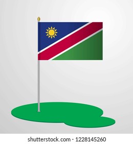 Namibia Flag Pole