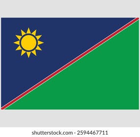 Namibia Flag Vector Design ,Namibia Country Flag