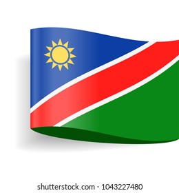 Namibia Flag Vector Icon - Illustration