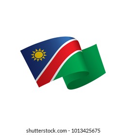 Namibia flag, vector illustration