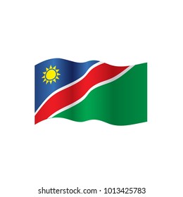 Namibia flag, vector illustration