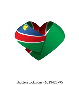 Namibia flag, vector illustration