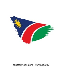 Namibia flag, vector illustration