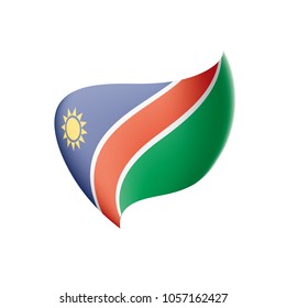 Namibia flag, vector illustration