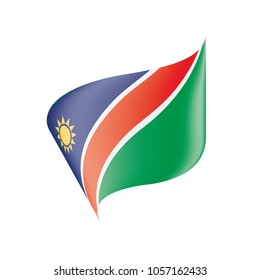 Namibia flag, vector illustration