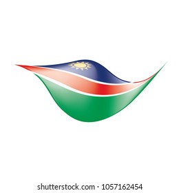 Namibia flag, vector illustration