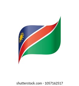 Namibia flag, vector illustration