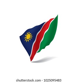 Namibia flag, vector illustration on a white background
