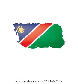 Namibia Flag Vector Illustration On White Stock Vector Royalty Free