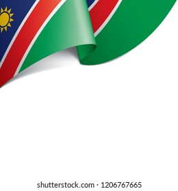 Namibia flag, vector illustration on a white background