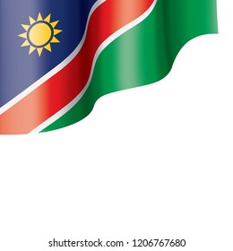 Namibia flag, vector illustration on a white background