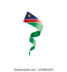 Namibia flag, vector illustration on a white background