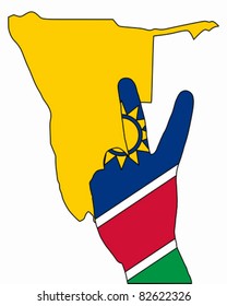 Namibia hand signal