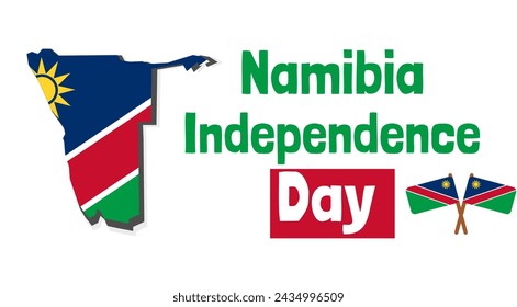 Namibia Independence Day Feier Banner Vektor-Illustration