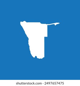 Namibia map icon illustration element design