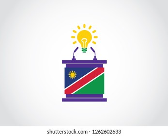 Namibia Podium Bright Idea Speech