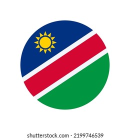 Anuncio vectorial de Namibia sobre fondo blanco