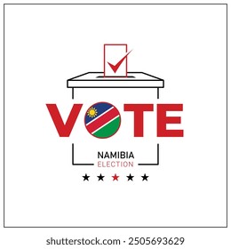 Namibia-Wahl, Namibia-Bürger Teilnahme an der Abstimmung, gehen zur Abstimmung, Abstimmung, Hand verlassen Stimme, positive Stimme, negative Stimme, Hand hinterlassen Papier in der Wahlurne, Wahlen, Wahl des Herrschers.