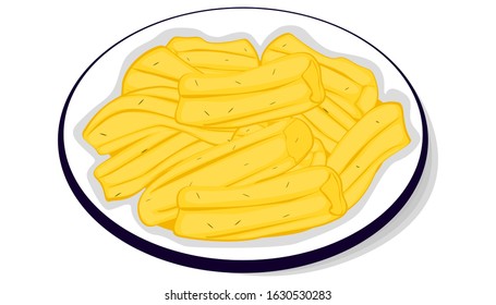 Namkeen Gathiya Farsan,Chivda indian snacks Vector