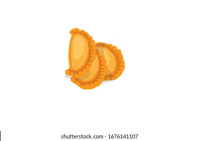 Pithepuli vectorial de Snack de Namkeen Ilustración aislada en fondo blanco
