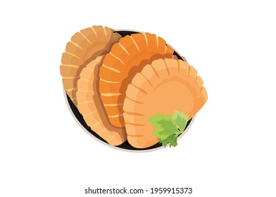 Namkeen Snack pithepuli vector Illustration isolated on White Background